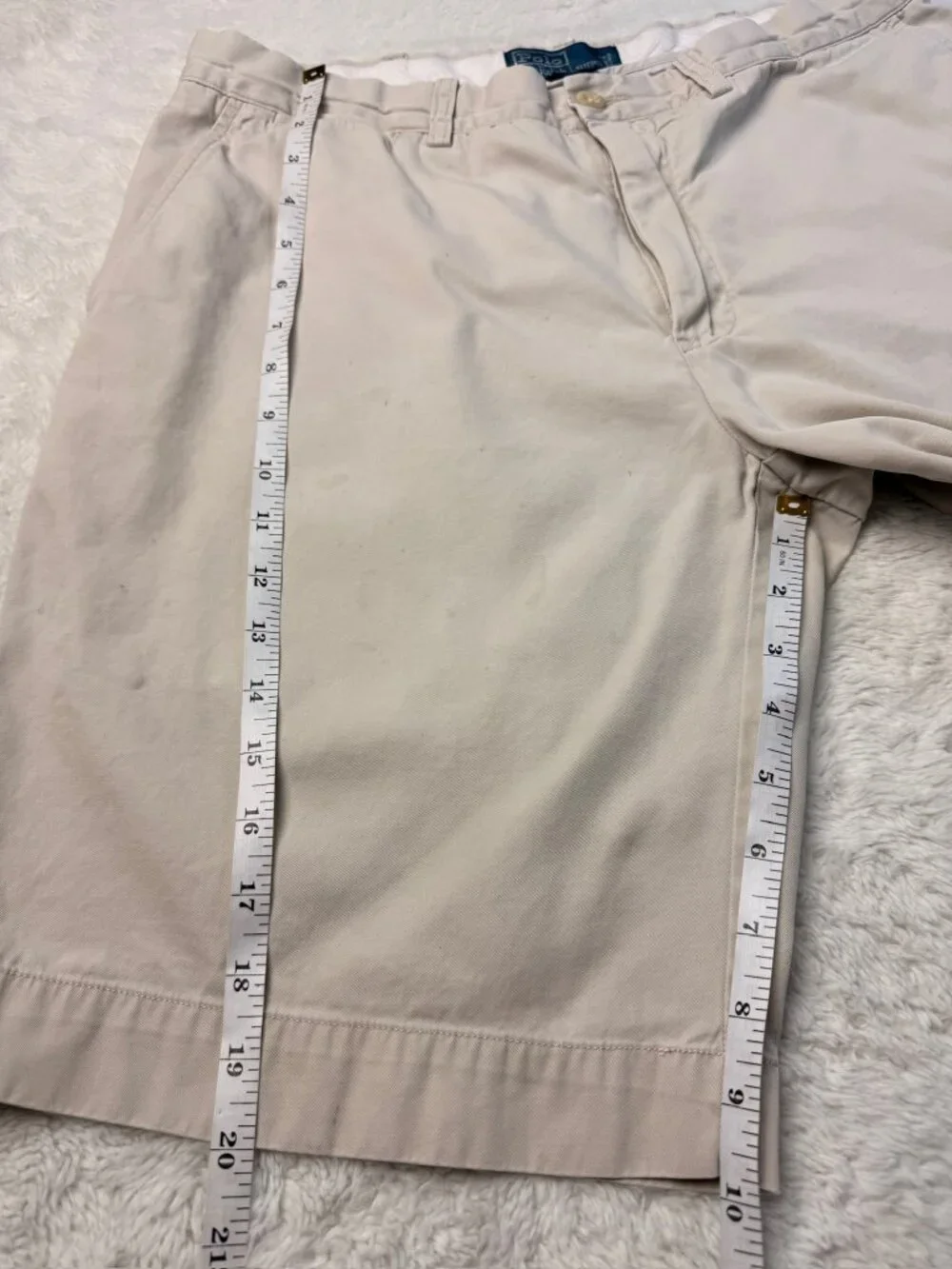 Polo Ralph Lauren Men’s Khaki Chino Shorts Classic Fit Size 36